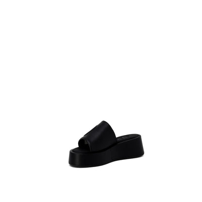 Furla Black Leather Slipper