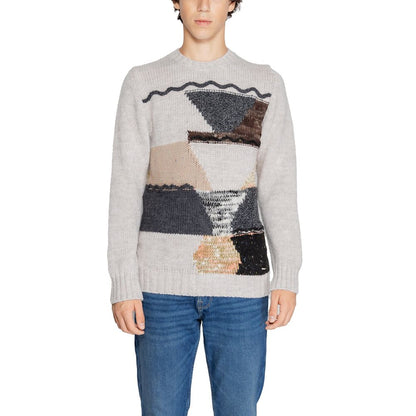 Gianni Lupo Beige Marabou Sweater