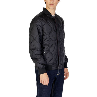 Gianni Lupo Black Polyamide Jackets & Coat