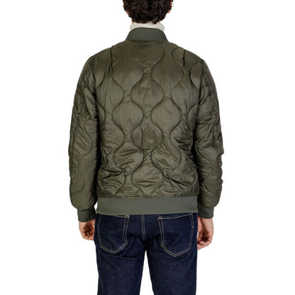 Gianni Lupo Green Polyamide Jackets & Coat