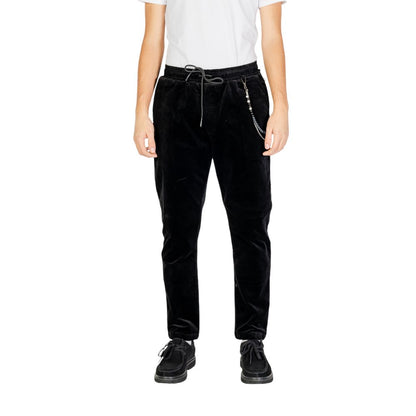 Gianni Lupo Black Cotton Pant