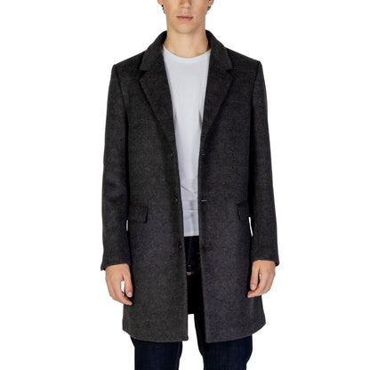 Antony Morato Gray Polyester Coat
