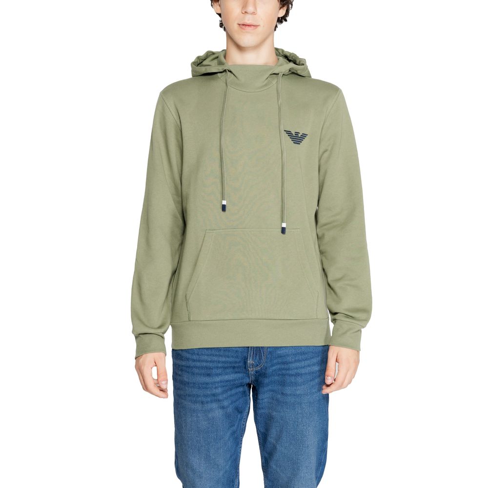 Emporio Armani Underwear Green Cotton Hoody