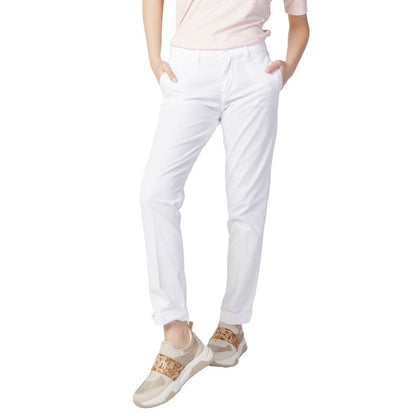 Blauer White Cotton Pant