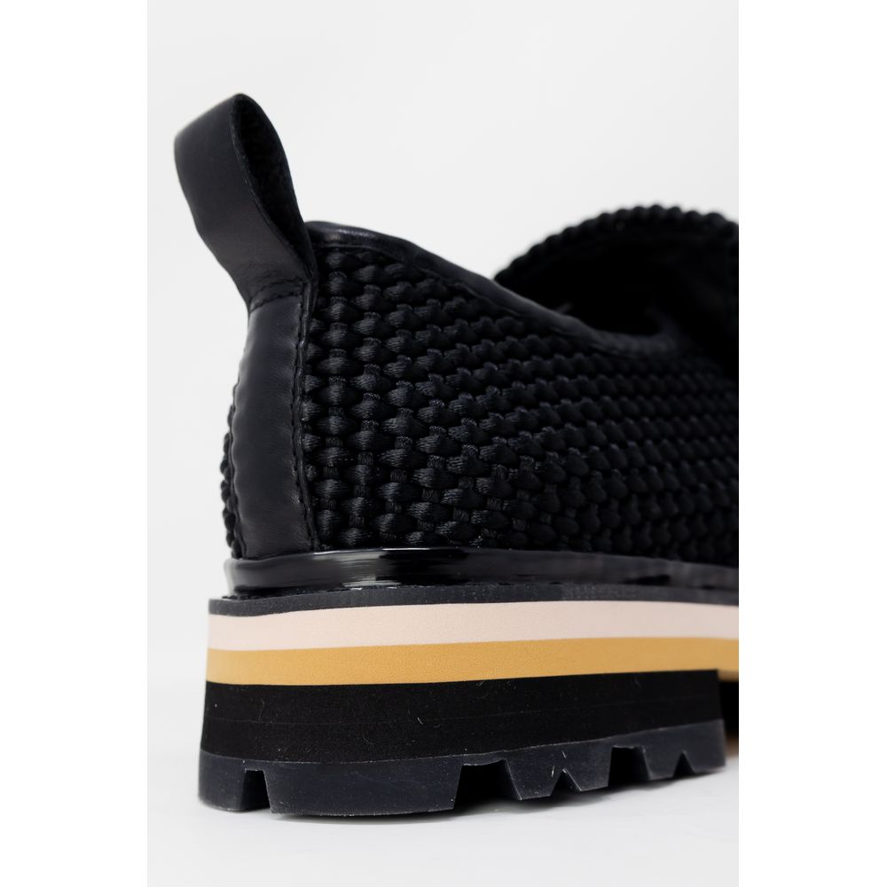 ASH Black Leather Platform