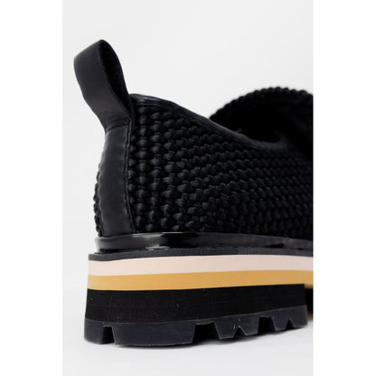 ASH Black Leather Platform