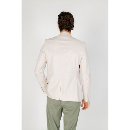 Antony Morato Cream Cotton Blazer