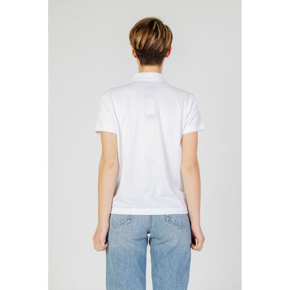 Blauer White Polyester T-Shirt