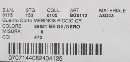 Dolce & Gabbana Black Leather Shearling Studded Gloves