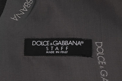 Dolce & Gabbana Gray STAFF Cotton Rayon Vest