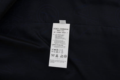 Dolce & Gabbana Blue STAFF Wool Stretch Vest