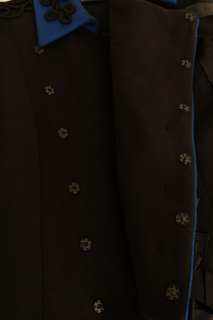 Dolce & Gabbana Black Wool Trench Jacket