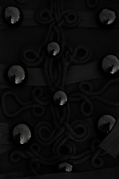 Dolce & Gabbana Black Wool Trench Jacket