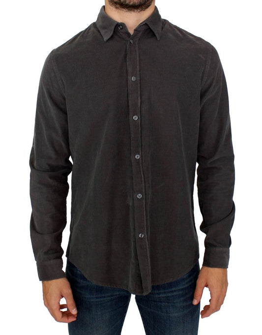 GF Ferre Green Button Front Cotton Casual Shirt