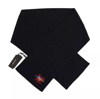 Dolce & Gabbana Blue Wool #DGLovesLondon Shawl Scarf