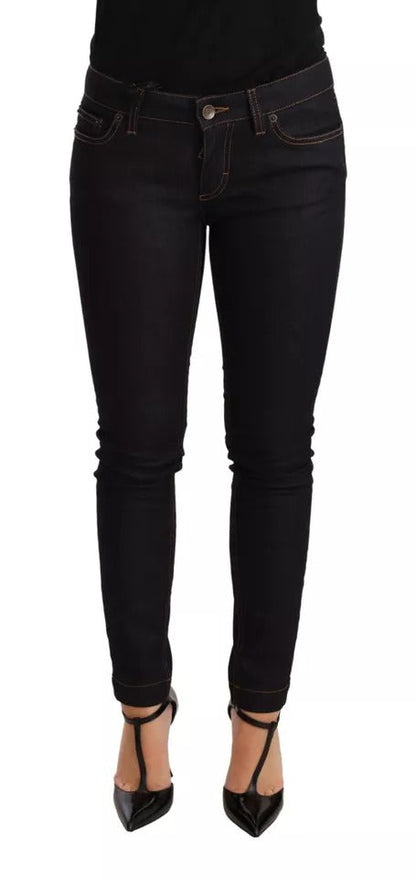 Dolce & Gabbana Blue Cotton Stretch Slim Fit Denim Jeans