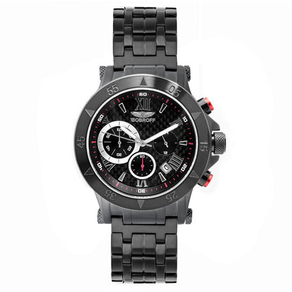 Bobroff Black Stainless Steel Watch