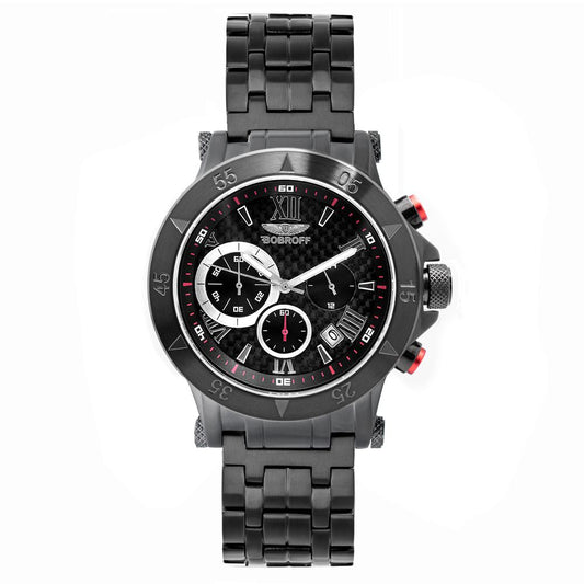 Bobroff Black Stainless Steel Watch