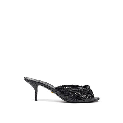 Dolce & Gabbana Black Snake Skin  Sandal