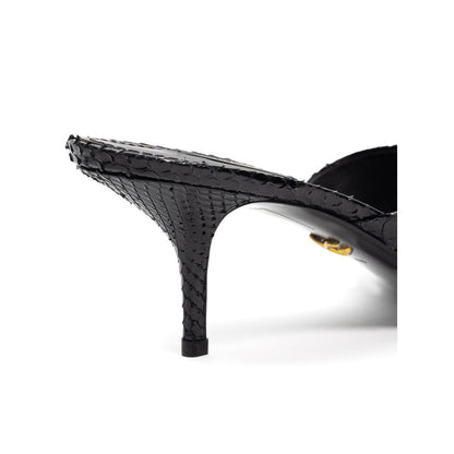 Dolce & Gabbana Black Snake Skin  Sandal