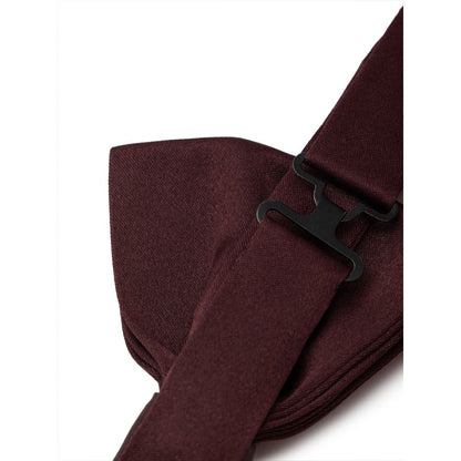 Dolce & Gabbana Burgundy Silk Bowty