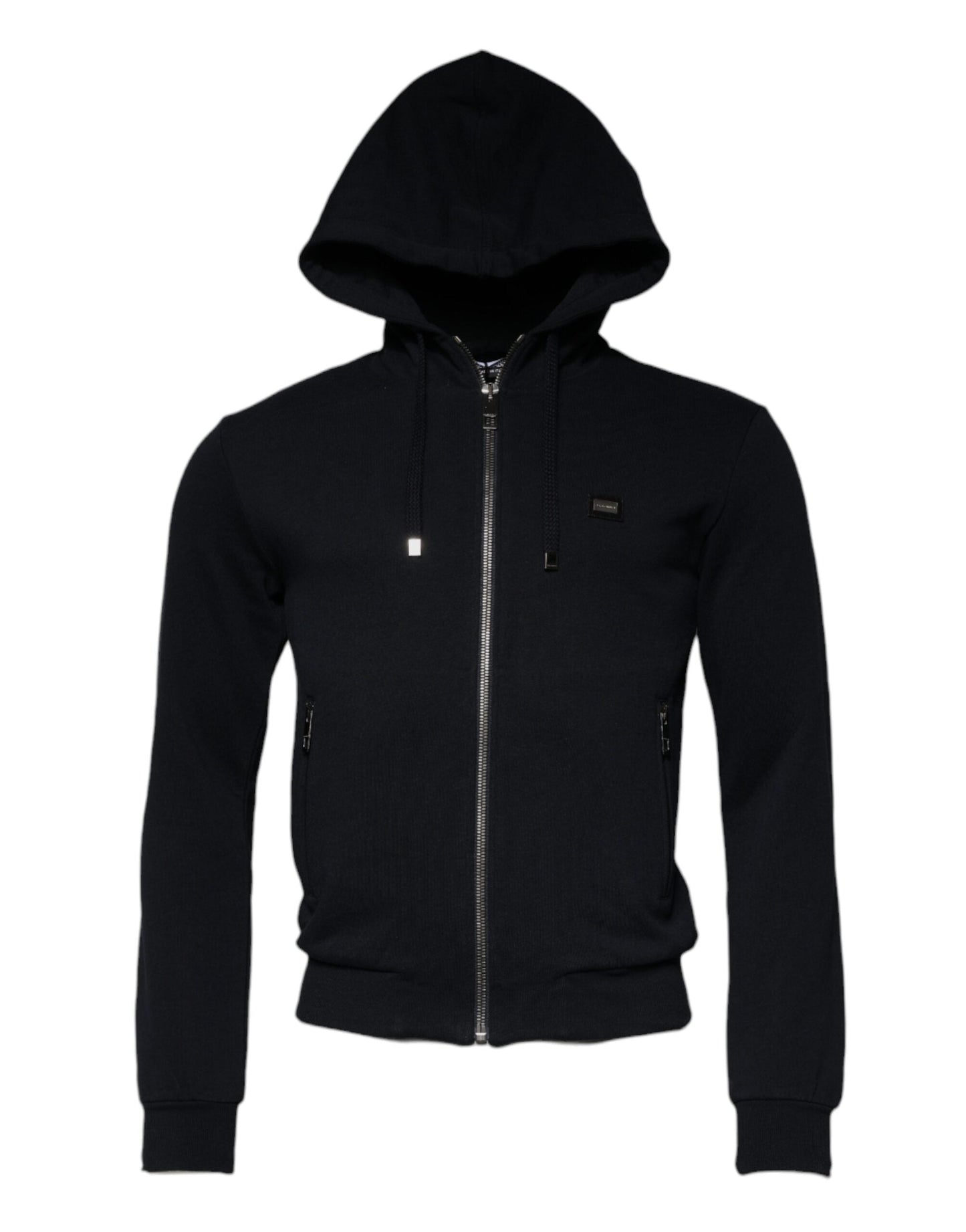 Dolce & Gabbana Blue Logo Full Zip Hooded Sweatshirt Sweater