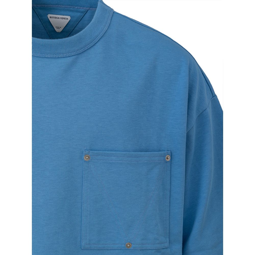 Bottega Veneta Blue Cotton T-Shirt