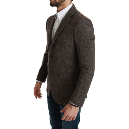 Dolce & Gabbana Brown Virgin Wool Suits & Blazer
