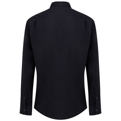 Dolce & Gabbana Navy Blue Cotton Shirt