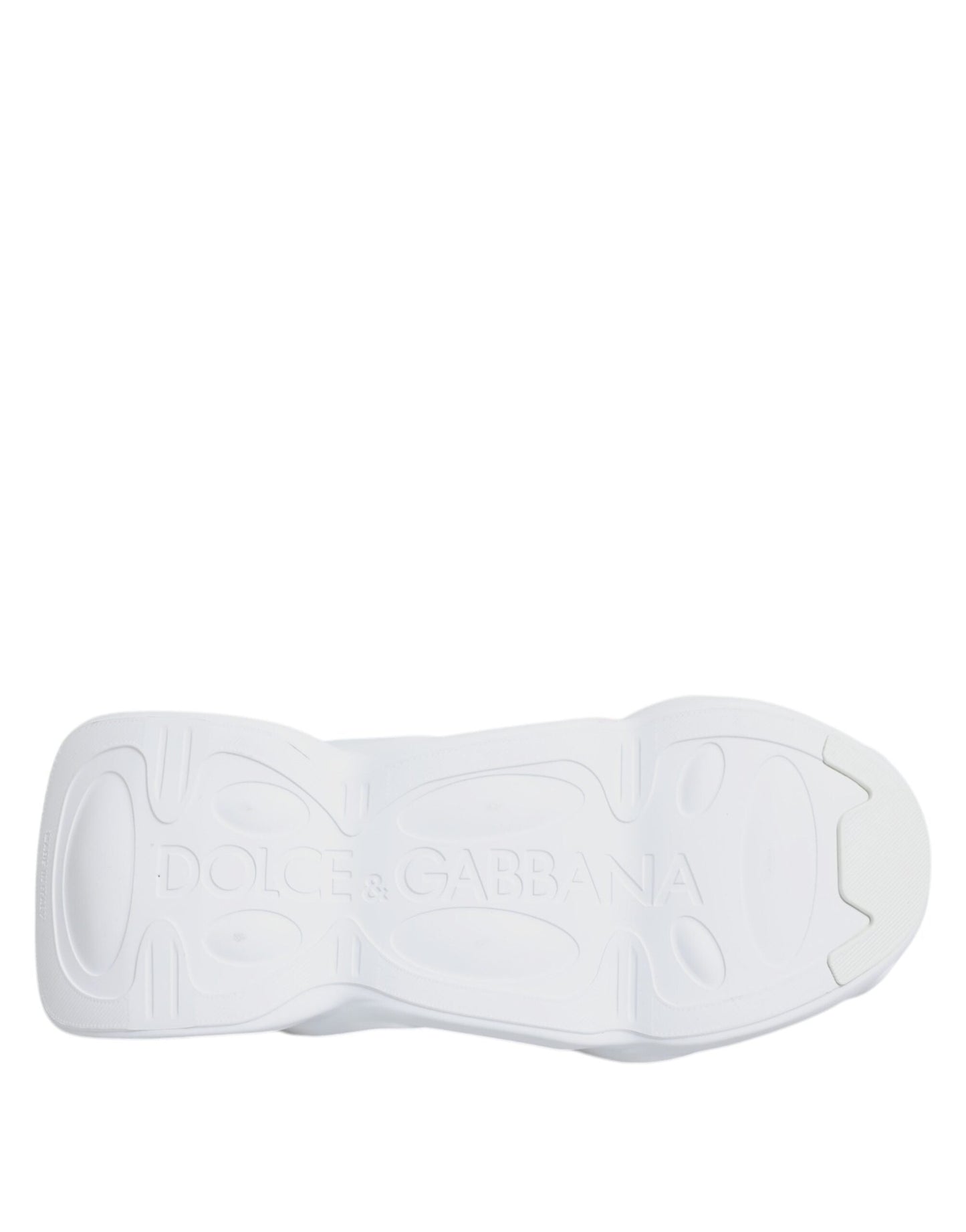 Dolce & Gabbana White Slip On Wave Low Top Sneakers Shoes