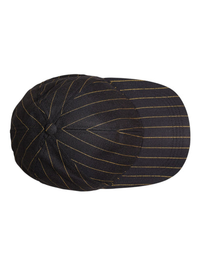 Dolce & Gabbana Brown Stripes Cotton 6 Panels Baseball Cap