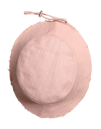 Dolce & Gabbana Pink Cotton Wide Brim Bucket Hat