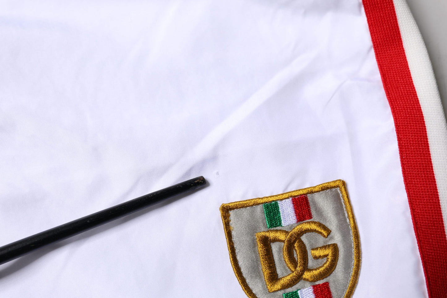 Dolce & Gabbana White Stripes Beachwear Shorts 2Pc Swimwear