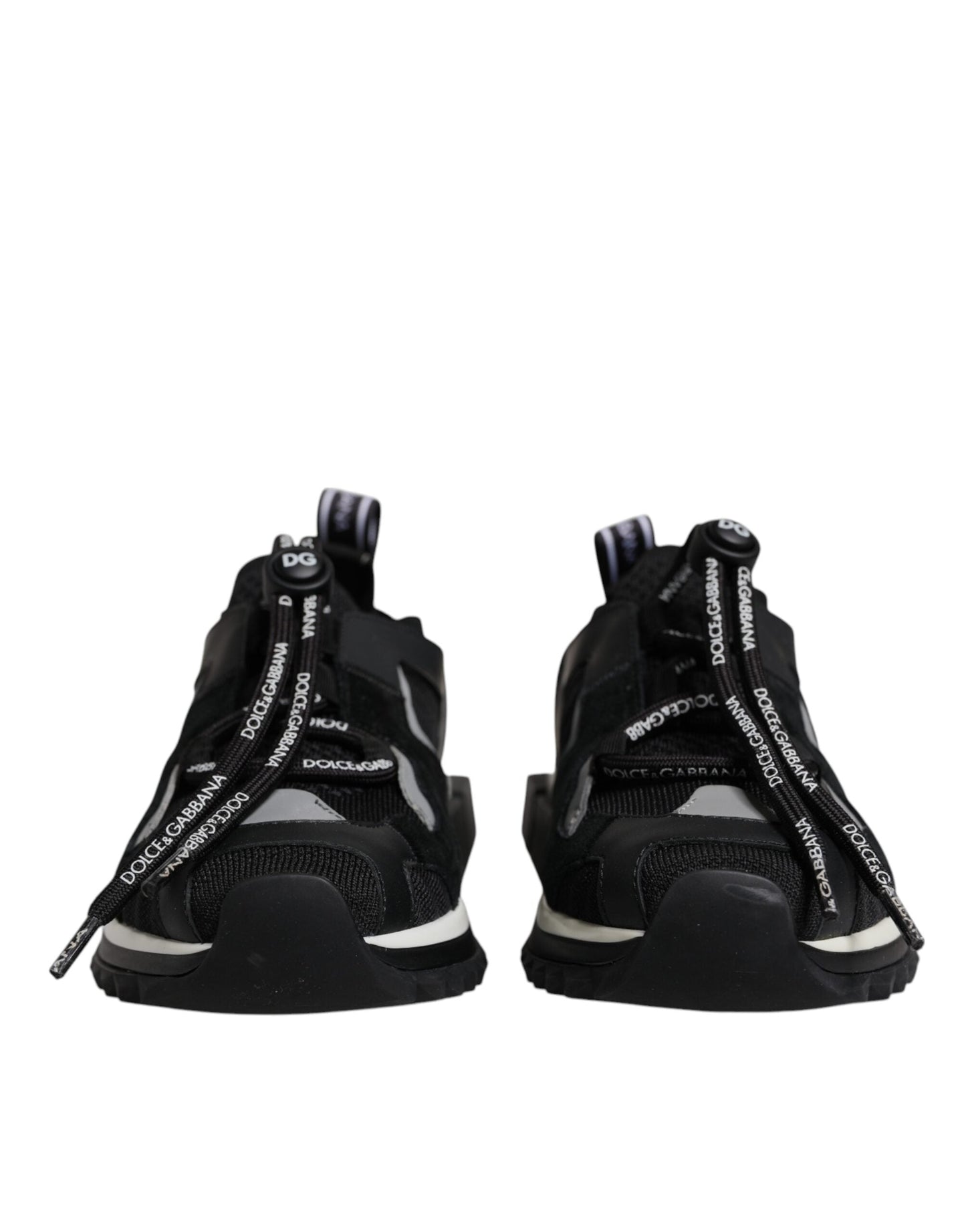 Dolce & Gabbana Black Mesh Sorrento Trekking Sneakers Shoes