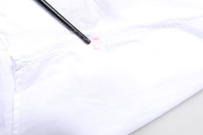 Dolce & Gabbana White GOLD CottonPoplin Bib Formal Dress Shirt