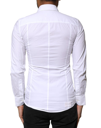 Dolce & Gabbana White SICILIA Cotton Formal Men Dress Shirt
