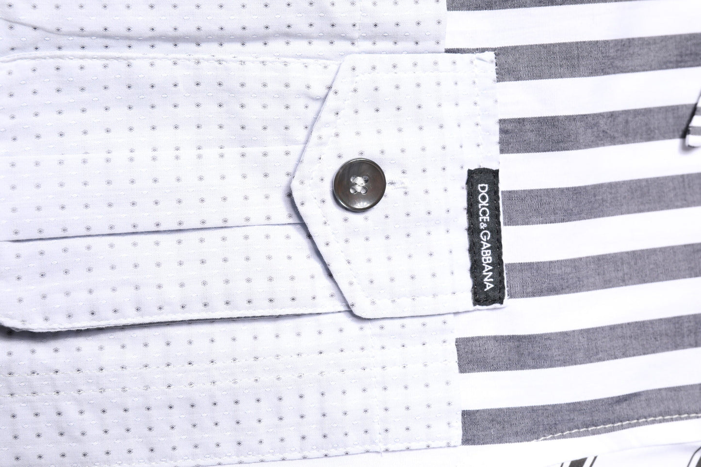 Dolce & Gabbana Multicolor Striped Button Down Casual Shirt