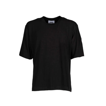 Alpha Studio Black Cotton T-Shirt