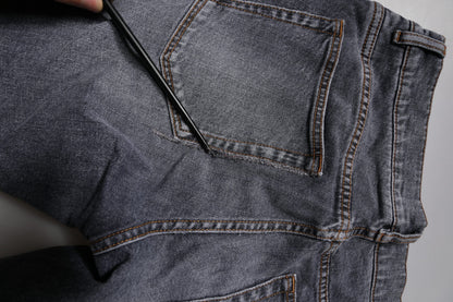 Dolce & Gabbana Dark Gray Cotton Stretch Skinny Denim Jeans