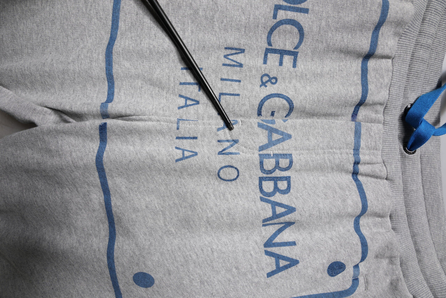 Dolce & Gabbana Gray Logo Cotton Men Jogger Sweatpants Pants