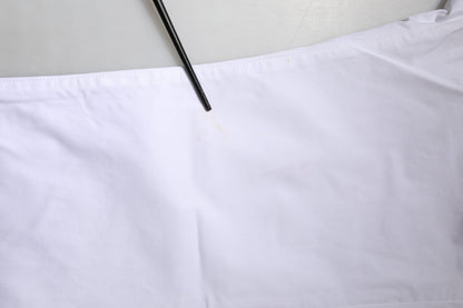 Dolce & Gabbana White Cotton Stretch Skinny Dress Formal Pants