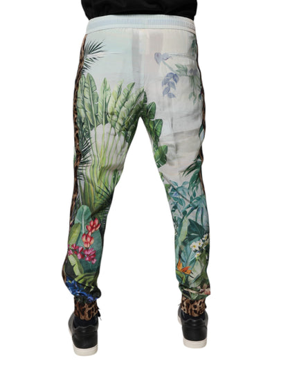 Dolce & Gabbana Multicolor Tropical Jogger Sweatpants Pants
