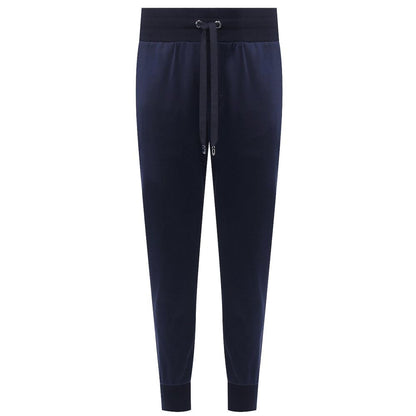 Dolce & Gabbana Blue Silk Men Trousers