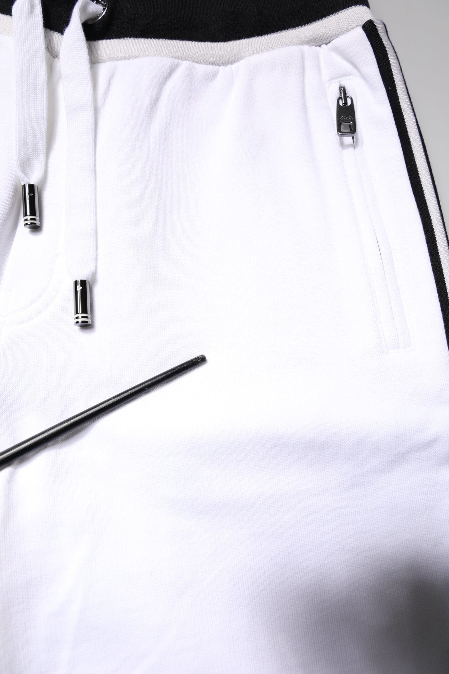 Dolce & Gabbana White King Cotton Bermuda Sweatshorts Shorts