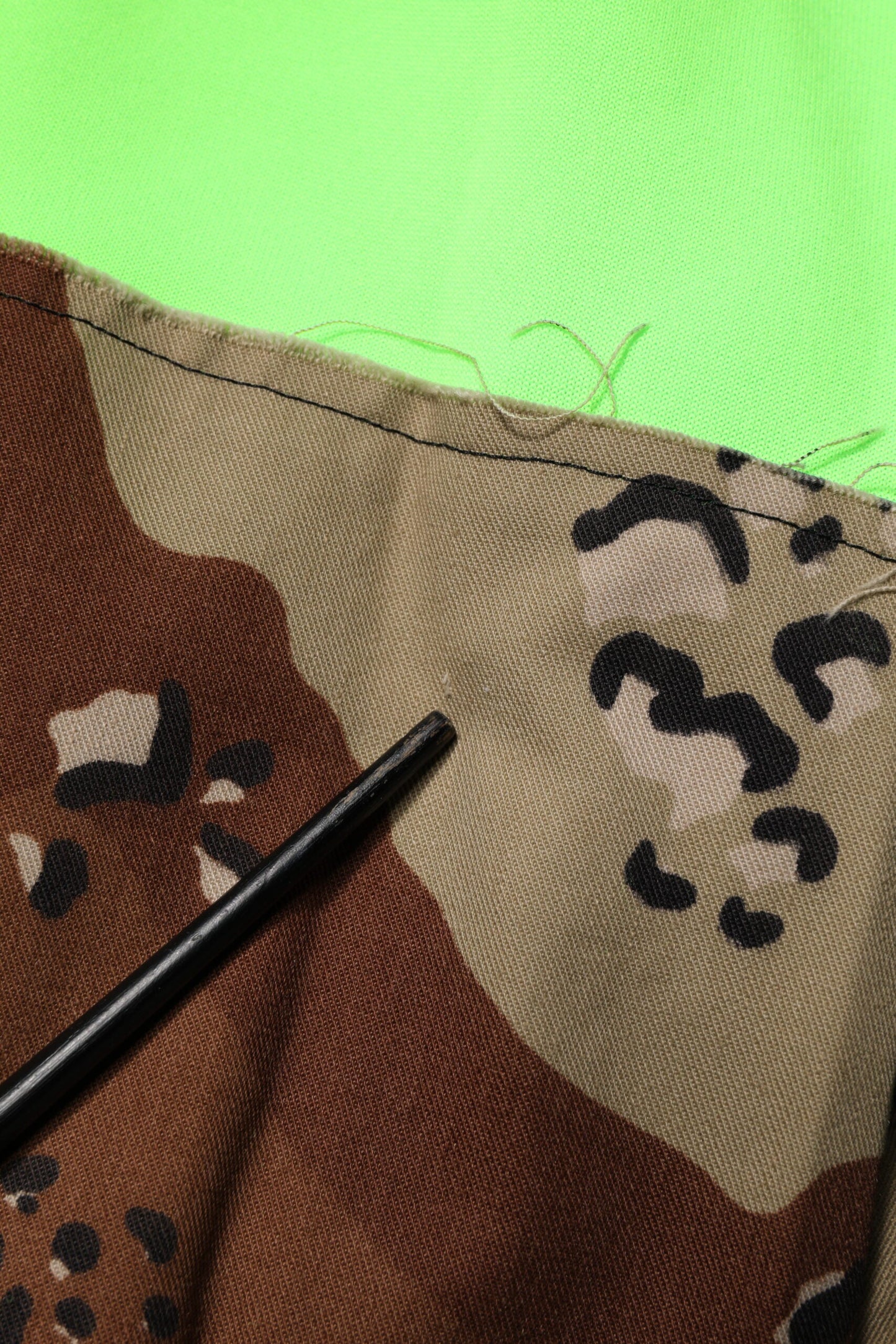 Dolce & Gabbana Green Patchwork Cargo Bermuda Shorts