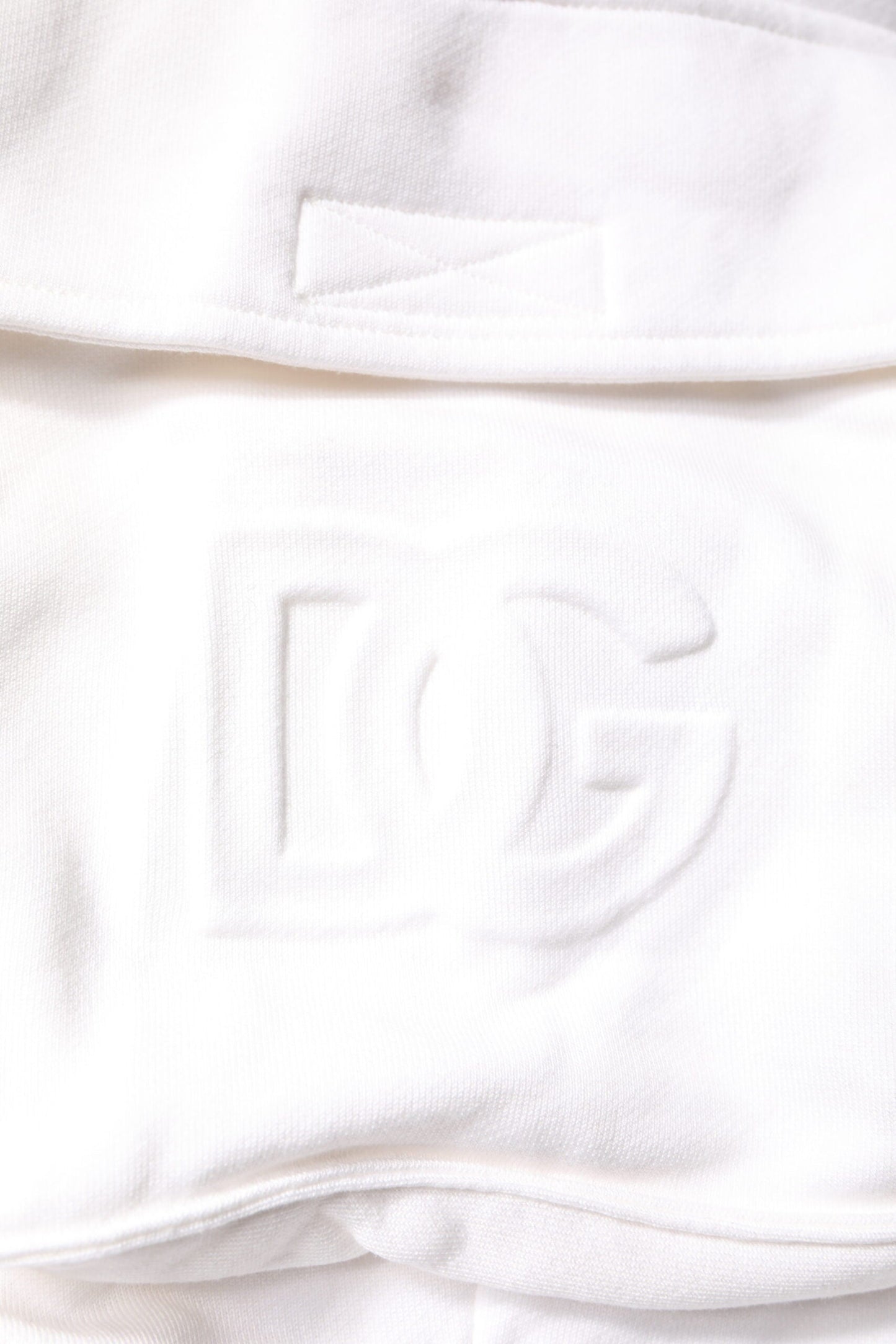Dolce & Gabbana White Cotton Cargo Bermuda Sweatshorts Shorts