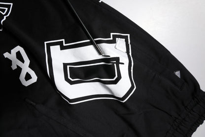 Dolce & Gabbana Black Logo Cotton Bermuda Sweatshorts Shorts