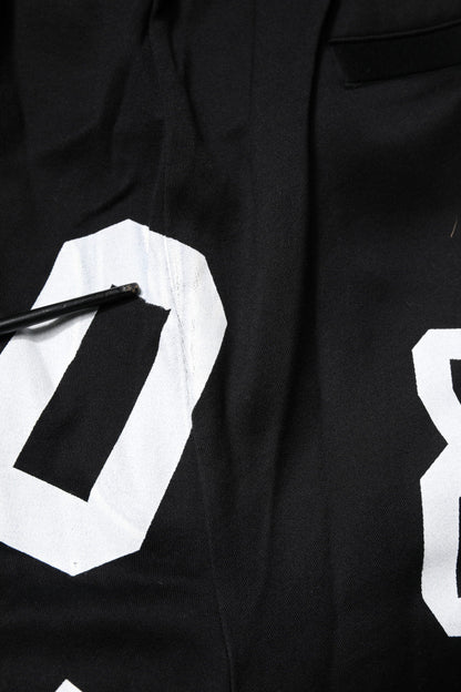 Dolce & Gabbana Black Logo Cotton Bermuda Sweatshorts Shorts