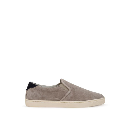 Brunello Cucinelli Beige Leather Sneaker