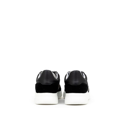 Axel Arigato Black And White Fabric And Leather Sneaker